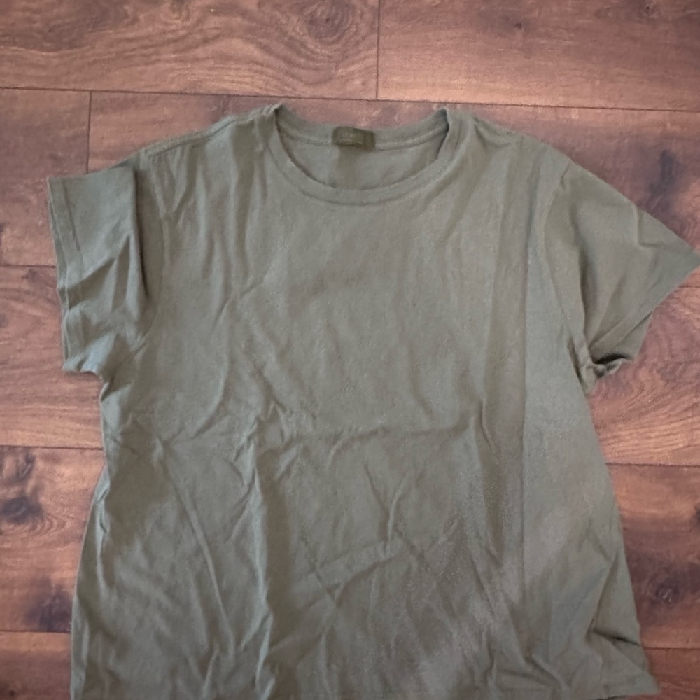 Nuuds Green Boxy Relaxed T-Shirt